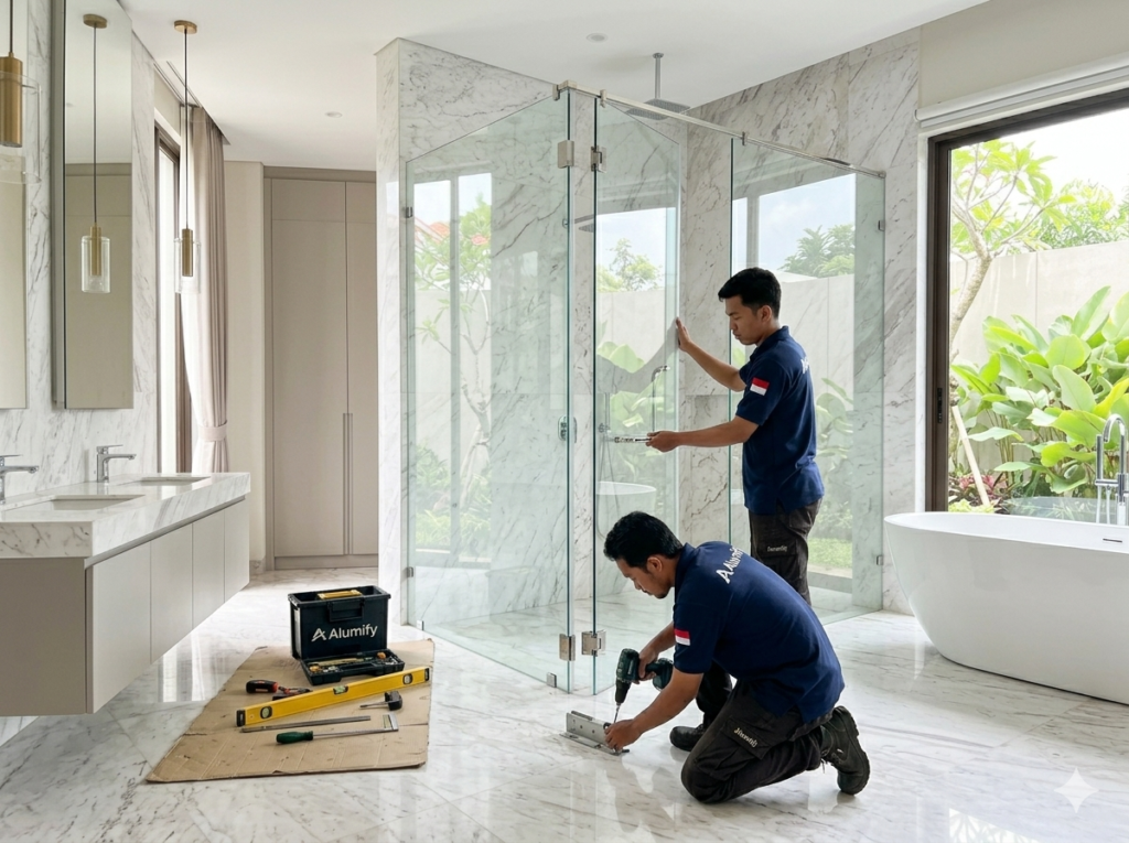 jasa pemasangan pintu tempered glass jakarta tangerang bekasi depok bogor