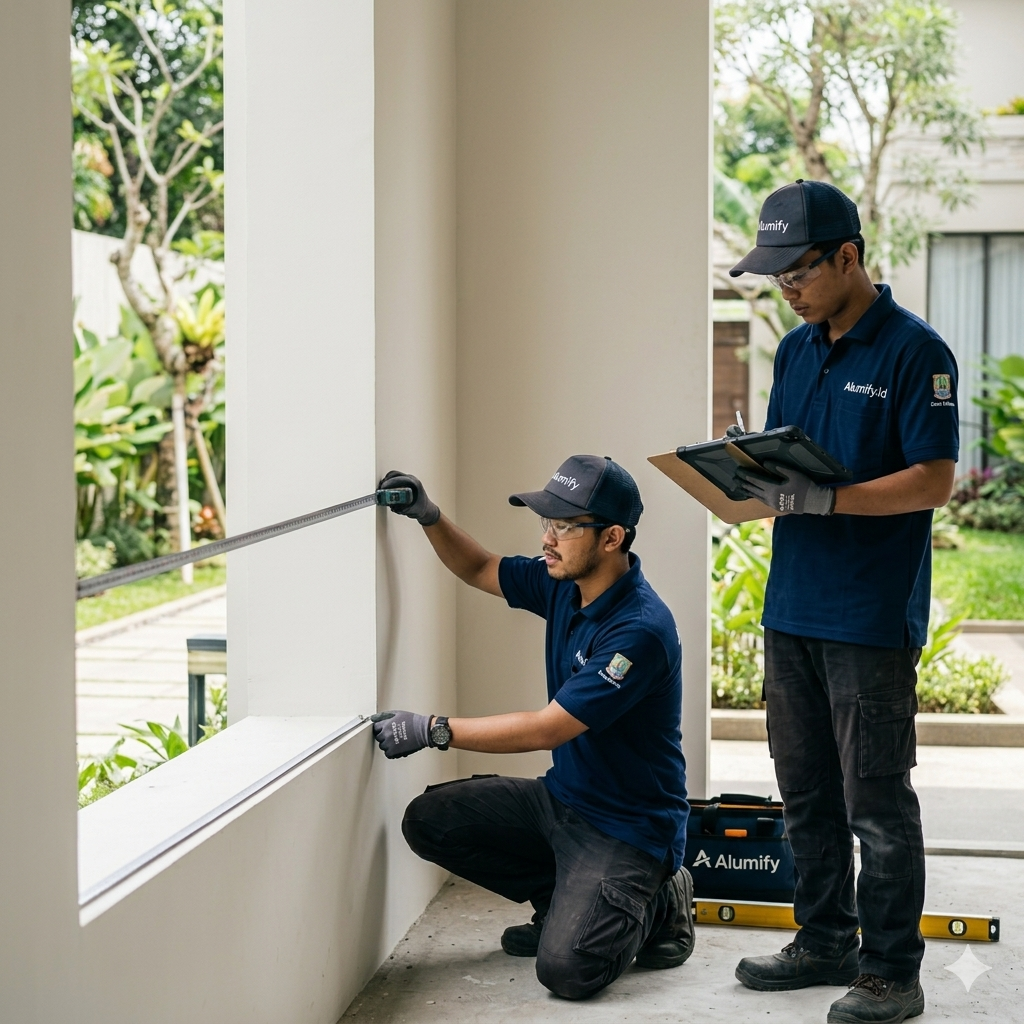 toko aluminium terdekat alumify jasa pembuatan kusen jendela pintu kitchen set aluminium jakarta bekasi depok tangerang bogor